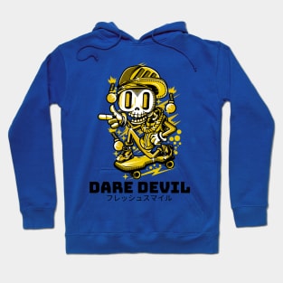 Dare Devil Skeleton Skateboarder Hoodie